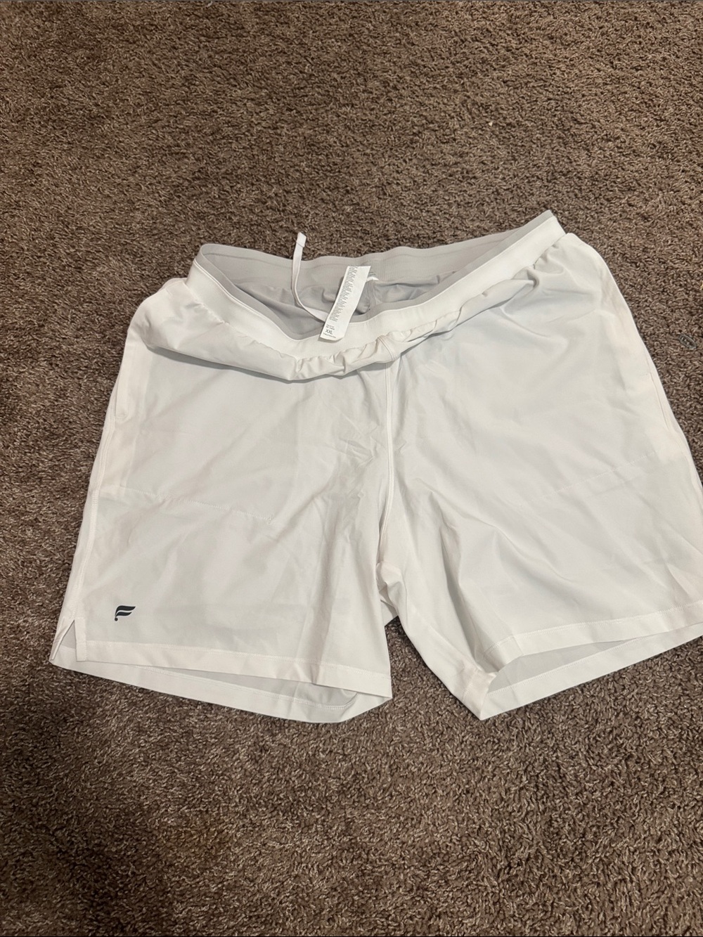 Fabletics White Performance Tennis Shorts